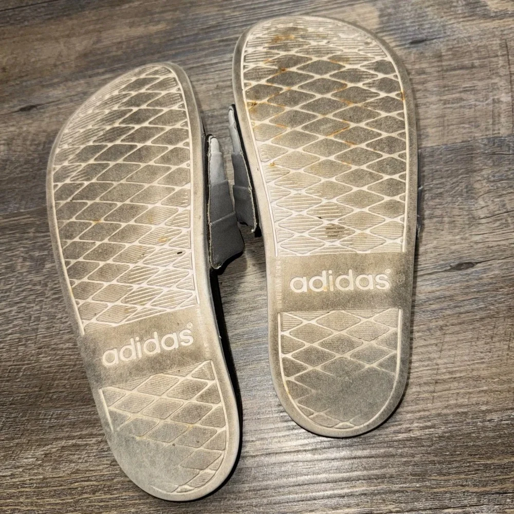 Adidas Adilette CF+ Armand Mens 7 Womens 8 Black Gray White Comfort Slides